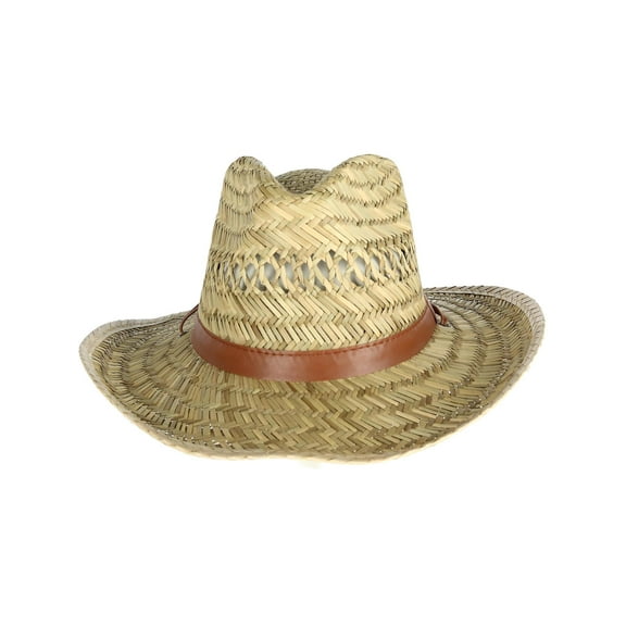 Kenny K Rush Straw Lightweight Safari Hat with Chin Cord (Men)
