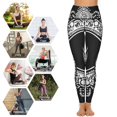 thumbnail image 5 of Bohemian Pattern High Waisted Leggings for Women No See Through Tummy Control Buttery Soft Yoga Pants for Workout Athletic Running, 5 of 6