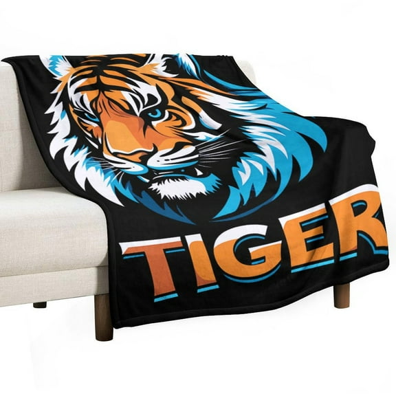 Tiger Super Soft Blanket Christmas Throw Blanket Flannel Microfiber Blankets for Couch Bed Sofa Fluffy and Warm 30"x40"