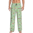 thumbnail image 2 of Goofa Spring Gnomes Printed Soft Pajama Pants for Men, Wide Leg Comfy Casual Lounge Yoga Pants-, 2 of 9