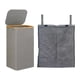thumbnail image 1 of Cesto para la ropa sucia con bolsa interior, barril con asas, organizador de contenedores, cesta de almacenamiento de ropa para sala de estar, baño, d Gris, 1 of 9