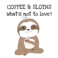 thumbnail image 3 of CafePress - Coffee And Sloths - Women's Light Pajamas, 3 of 4