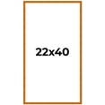 thumbnail image 2 of 22x40 Honey Brown Real Wood Picture Frame Width 0.75 inches | Interior Frame Depth 0.5 inches |, 2 of 8