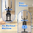 thumbnail image 3 of Jopath Multifunctional 2-In-1 Stair Stepper And Ab Workout Machine Compact Home Gym Equipment Upgrade Vertical Climber Workout Machine For Core, Glutes, Legs Blue, 3 of 11