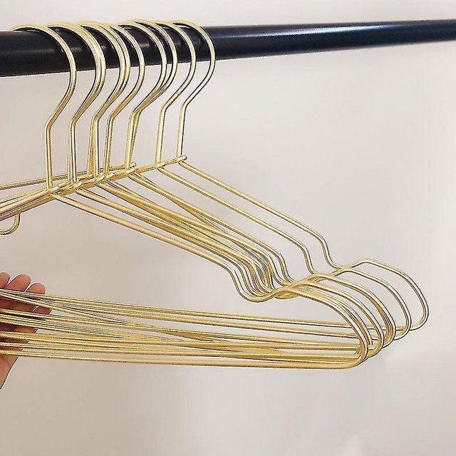 10 Pcs Clothes Hangers Heavy Duty Metal Strong Anti-slip Clothes Hanger