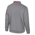 thumbnail image 3 of Men's Colosseum Gray Ohio State Buckeyes Mainframe Quarter-Zip Fleece Jacket, 3 of 3