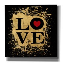 Epic Graffiti 'Heart Of Gold 1v'  by Art Licensing Studio Canvas Wall Art, 12" x 12"