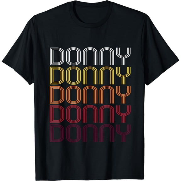 Donny Retro Wordmark Pattern - Vintage Style T-shirt