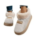 thumbnail image 3 of KANG Corduroy Slip On Slippers With Backstrap Indoor Outdoor Comfort Shoes For Fall And Winter Seasons, 3 of 7