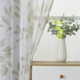 thumbnail image 6 of 2 Pcs Home Curtain Large Leaf Printed Small Window Curtain Valance, Rod Pocket Kitchen Cafe Curtain, 6 of 9