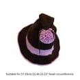 thumbnail image 3 of COMEET Witch Hat, Unisex Halloween Peaked Witch Hat Crochet Design Wizard Hat Men Women Cosplay Witch Hat Multiple Type Can Choose, 3 of 20