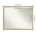 thumbnail image 2 of Amanti Art Svelte Polished Gold Beveled Wood Wall Mirror 23.5 x 29.5 in., 2 of 6