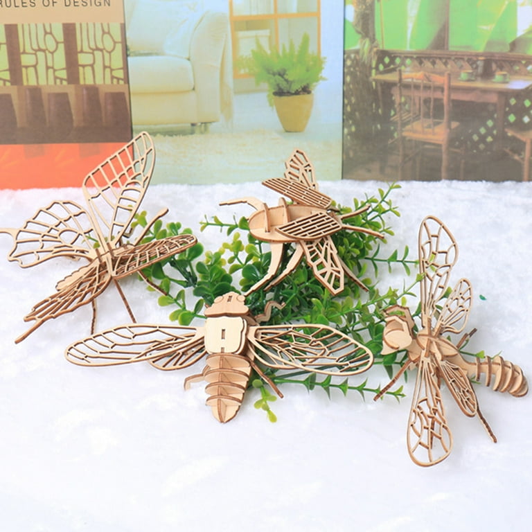 Insects Wooden Craft Shapes-wooden Toys for Kids