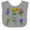 Heather and White, variant on Inktastic Group of Beautiful Wildflowers Boys or Girls Baby Bib