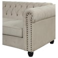 thumbnail image 6 of RN Furnishings sofa loveseat chair Linen fabric Living room furniture Set-Beige, 6 of 7