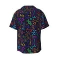 thumbnail image 2 of Fotbe Chemistry Science print Short Sleeve Button Down Shirts for Men Casual Summer Beach Wrinkle Free Shirt-Small, 2 of 7