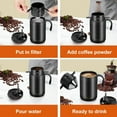 thumbnail image 7 of Shoreew Foldable Portable Coffee Filter Coffee Maker Stainless Steel Drip Coffee Tea Holder Reusable Paperless Pour Over Coffee Dripper for Travel And Home Brewing, 7 of 7