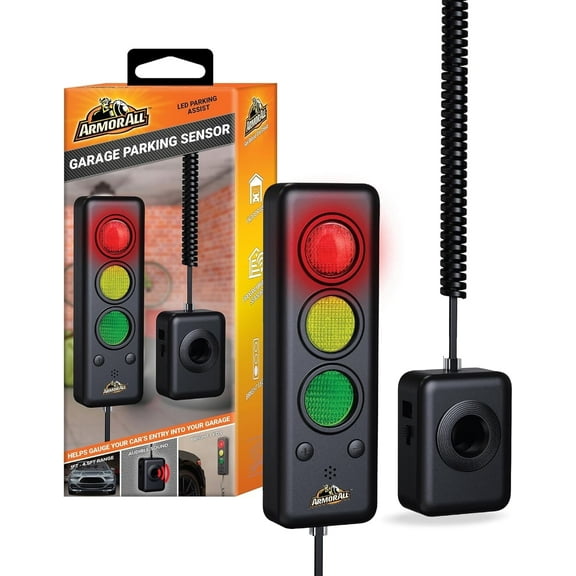 Armor All Advanced Garage Parking Aid Sensor with LED Light, Indoor Car Parking Assist