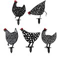 thumbnail image 4 of Adornos de pollo hueco acrílico para patio trasero, estacas para césped, decoración artística para patio (B) Tmvgtek Oficina Multiescena Multifunción, 4 of 9
