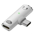thumbnail image 1 of 2 in 1 Type C Headphone Charging Jack AUX Audio Adapter PD100W USB C to 3.5mm HiFi Earphone Connector for A, 1 of 4