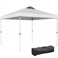 thumbnail image 1 of Outsunny Abri Instantané Imperméable 9,8 Pi x 9,8 Pi, Blanc, 1 of 10
