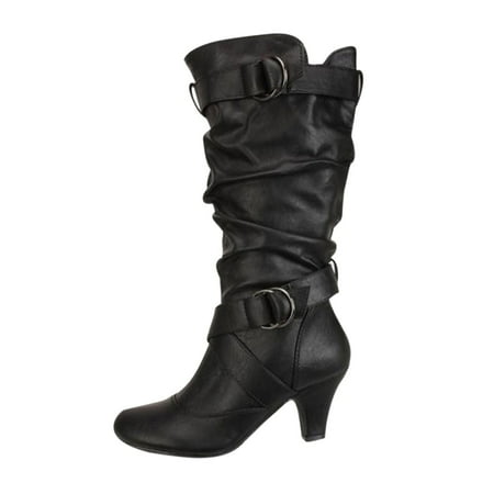 

Ediodpoh Women Retro Booties Tapered Heel Boots Shoes High Heel Boots Women s Boots Black 7