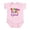 Petal Pink, variant on CafePress - Jelly Bean Girl Infant Bodysuit - Baby Light Bodysuit, Size Newborn - 24 Months