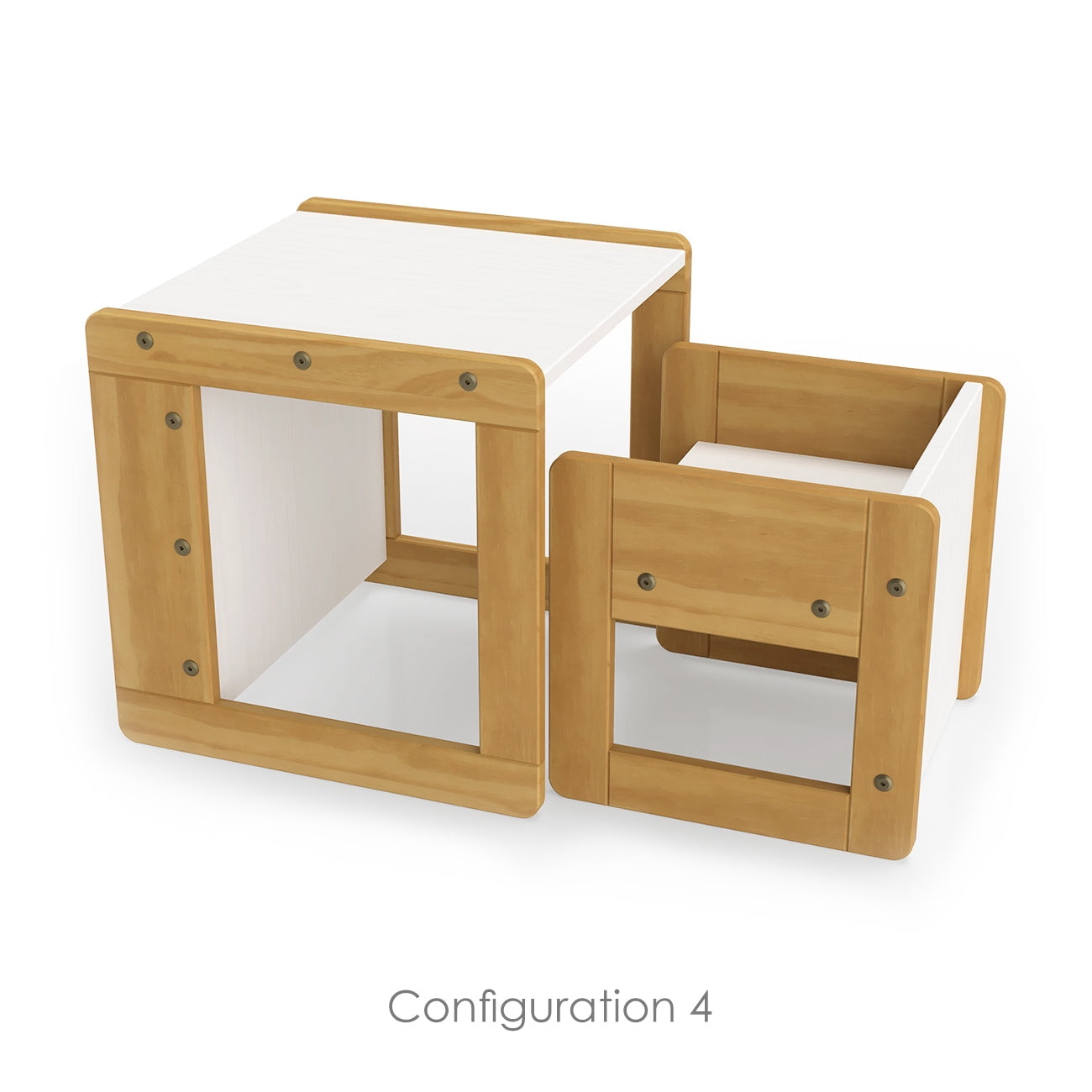 P'kolino Klick Duo Desk - Natural/White