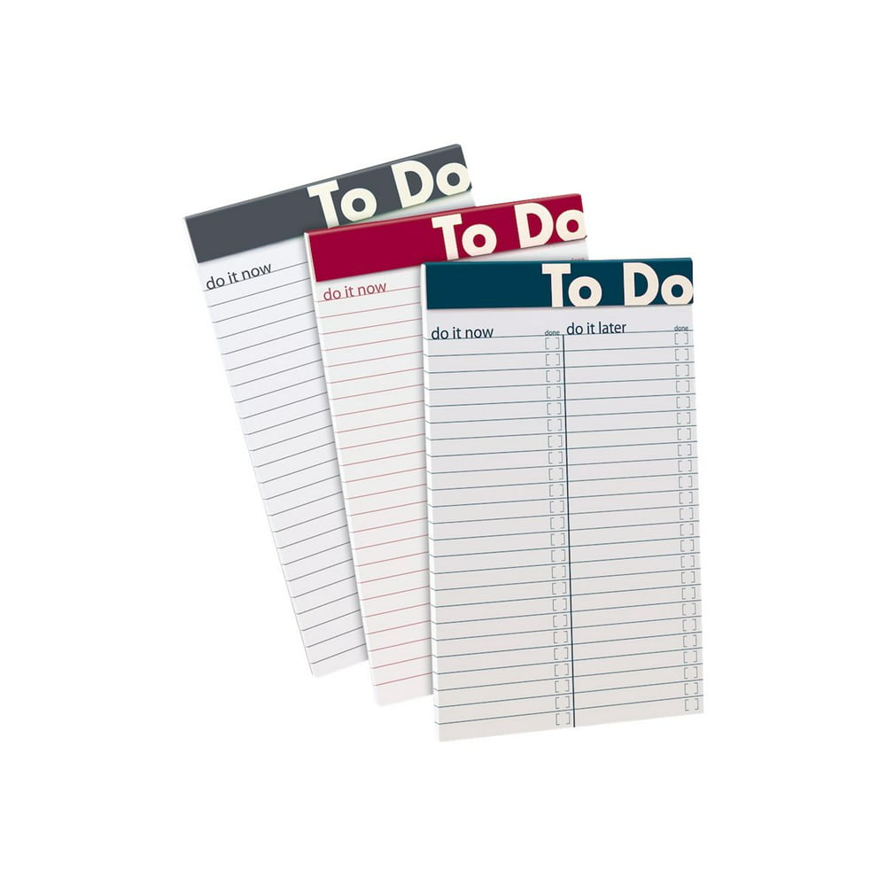 Ampad - To do note pad - sewn-bound - 5 in x 8 in - 50 sheets / 100 ...