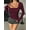 Long Sleeve-Burgundy, variant on MOYIKO Square Neck Long Sleeve Shirts for Women Fitted Tees Tops