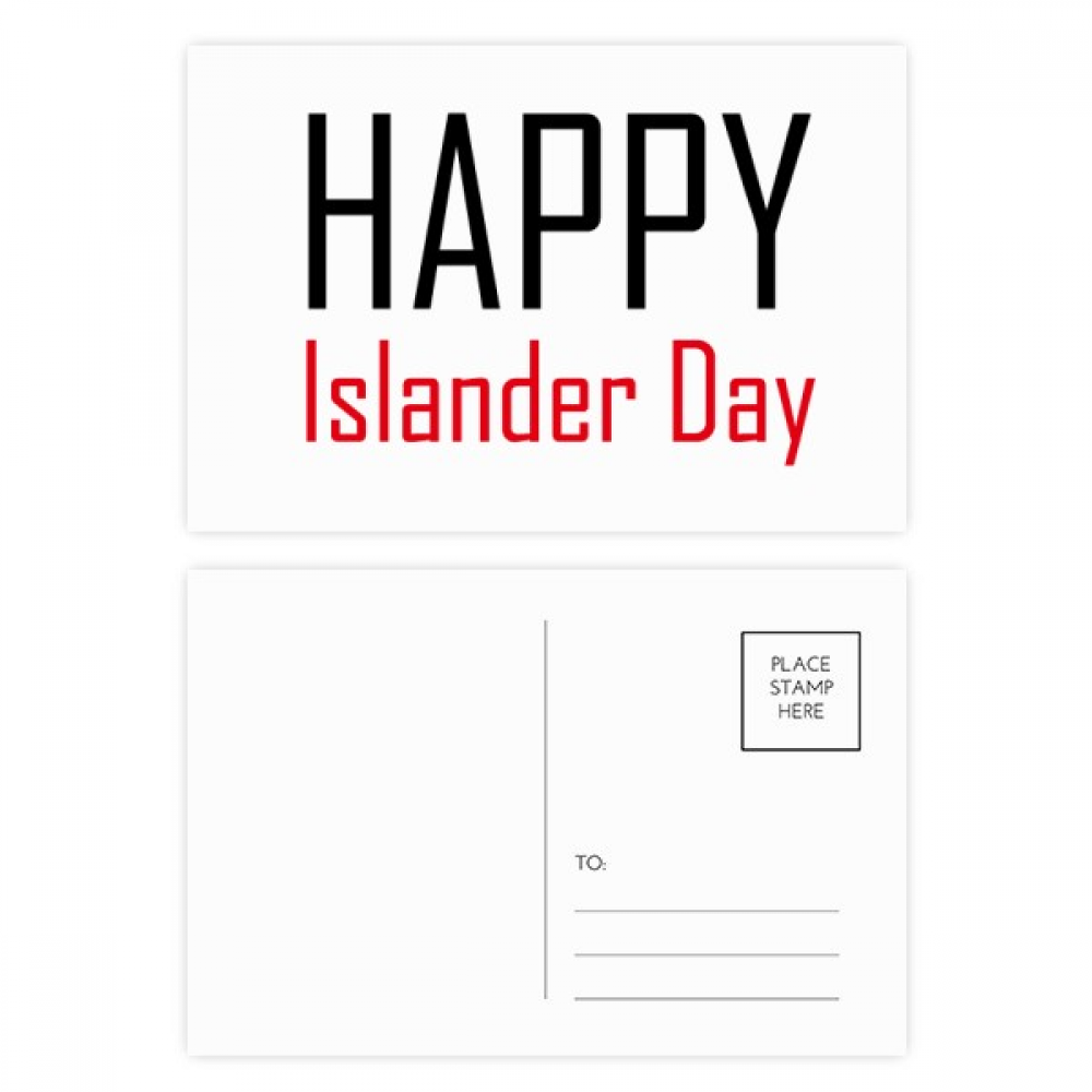 Celebrate Canada Islander Day Blessing Postcard Set Birthday Mailing Thanks Greeting Card