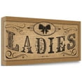 thumbnail image 2 of Tangletown Fine Art Le Restroom Burlap I by Pela Studio Poster Frame - 12 x 28 x 1.5 in., 2 of 2