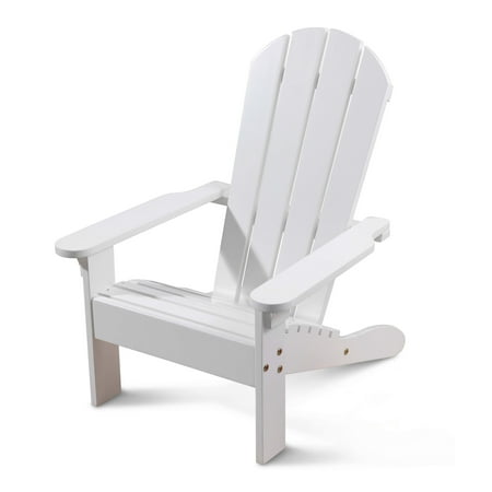 UPC: 0706943000816 | KidKraft Wooden Adirondack Child s Outdoor Chair Kid s Patio Furniture White For Ages 3+