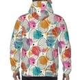 thumbnail image 3 of Bingfone Easter Egg Men's Drawstring Hoodie Long Sleeve Pocket Sweatshirts-4X-Large, 3 of 6