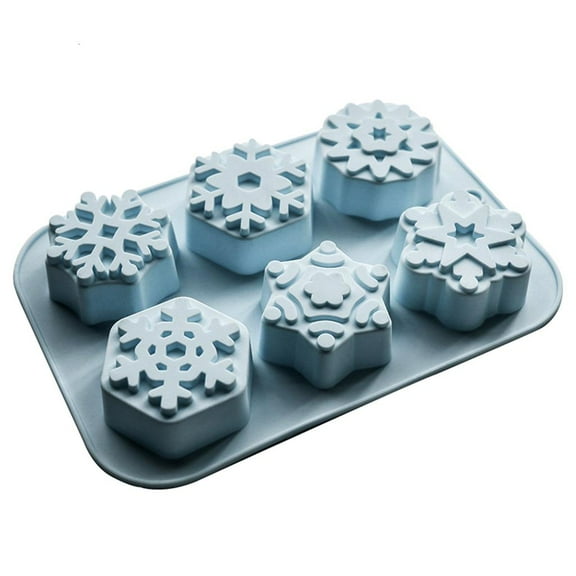 Rvaymup Snowflake Mold Silicone Molds for DIY Handmade Soap Making Aroma Plaster Mold