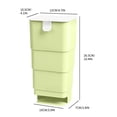 thumbnail image 2 of Ovzne Storage Box Card Storage Box 2023Retractable Foldable Non-Perforated Garbage Bag Fresh-Keeping Film Storage Box Thickened Storage Box On Clearance, 2 of 2