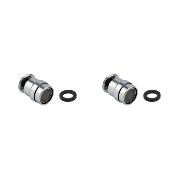 Billuyoard Adaptador de grifo de latón, aireador giratorio, ahorro de agua, filtro de grifo, rociador, boquilla de fregadero, malla de acero Type2 NO2