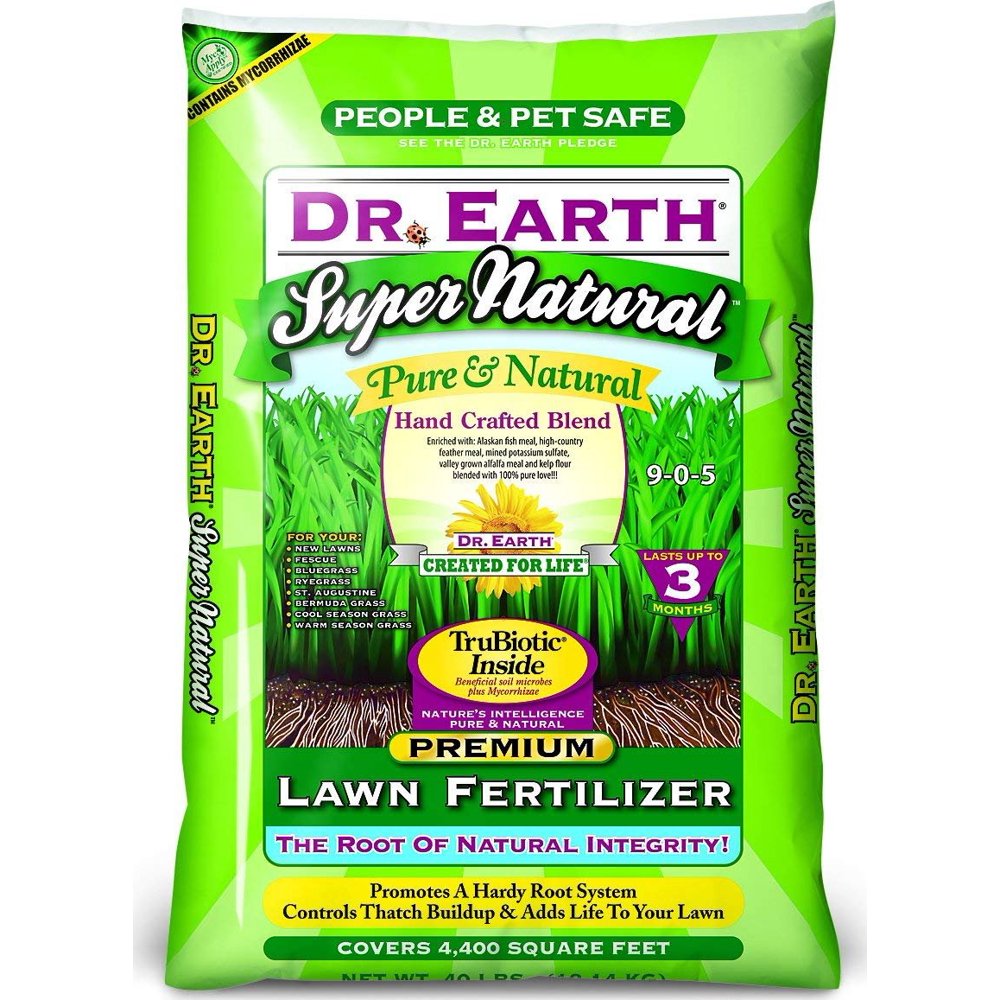 Dr. Earth 829 Super Natural Lawn All Purpose Fertilizer with ProBotic 40 Pound