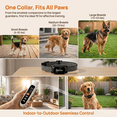 thumbnail image 4 of Honey One Electric Dog Training Collar with Remote, IPX7 Waterproof 3 Beep Vibration Shock Training Modes for All Size Dogs, 4 of 11