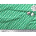 thumbnail image 3 of Soimoi Green Rayon Crepe Fabric Asterisk & Stripe Print Fabric by Yard 46 Inch Wide, 3 of 3
