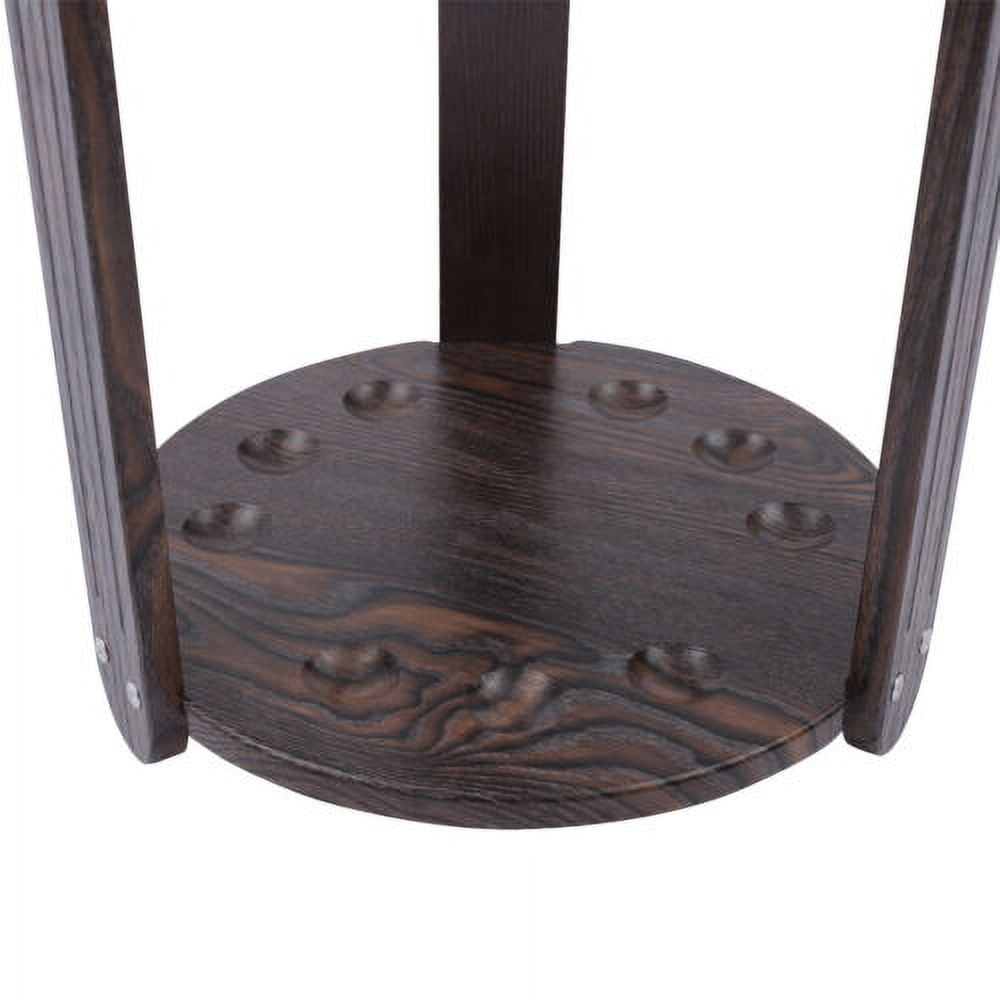 Floor Stand Billiard Cue Holder 9Hold Pool Cue Stick Rack Holder Table Wooden