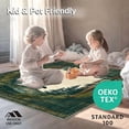 thumbnail image 4 of ODIKA 4'x6' Machine Washable Non-Slip Area Rug, Retreat Circular With Wilderness Scene and Bear Artwork High Traffic Rug, Green, 138353, 4 of 7