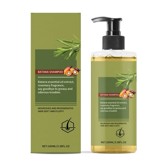 Rosemary Hair Oil,Thinning Hair Shampoo,Rose Mary And Batana Essences Oil Shampoo Control Oil And Dandruff Soothes Scalp Restores Shine Natural Cleanser,Hair Oil Shampoo(100ml/3.38fl.oz)