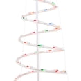 Holiday Time Prelit Multicolor Spiral Christmas Trees (set of 2) 4 ft and 3 ft