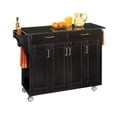 thumbnail image 4 of Homestyles Create-a-Cart Chariot de Cuisine Roulant en Bois, Noir, 4 of 15