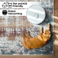 thumbnail image 4 of GLN Rugs Agean - Indoor, Machine Washable Area Rug 2'6"x9'8" Turkish Blue Home Carpet, All Ages, 4 of 8