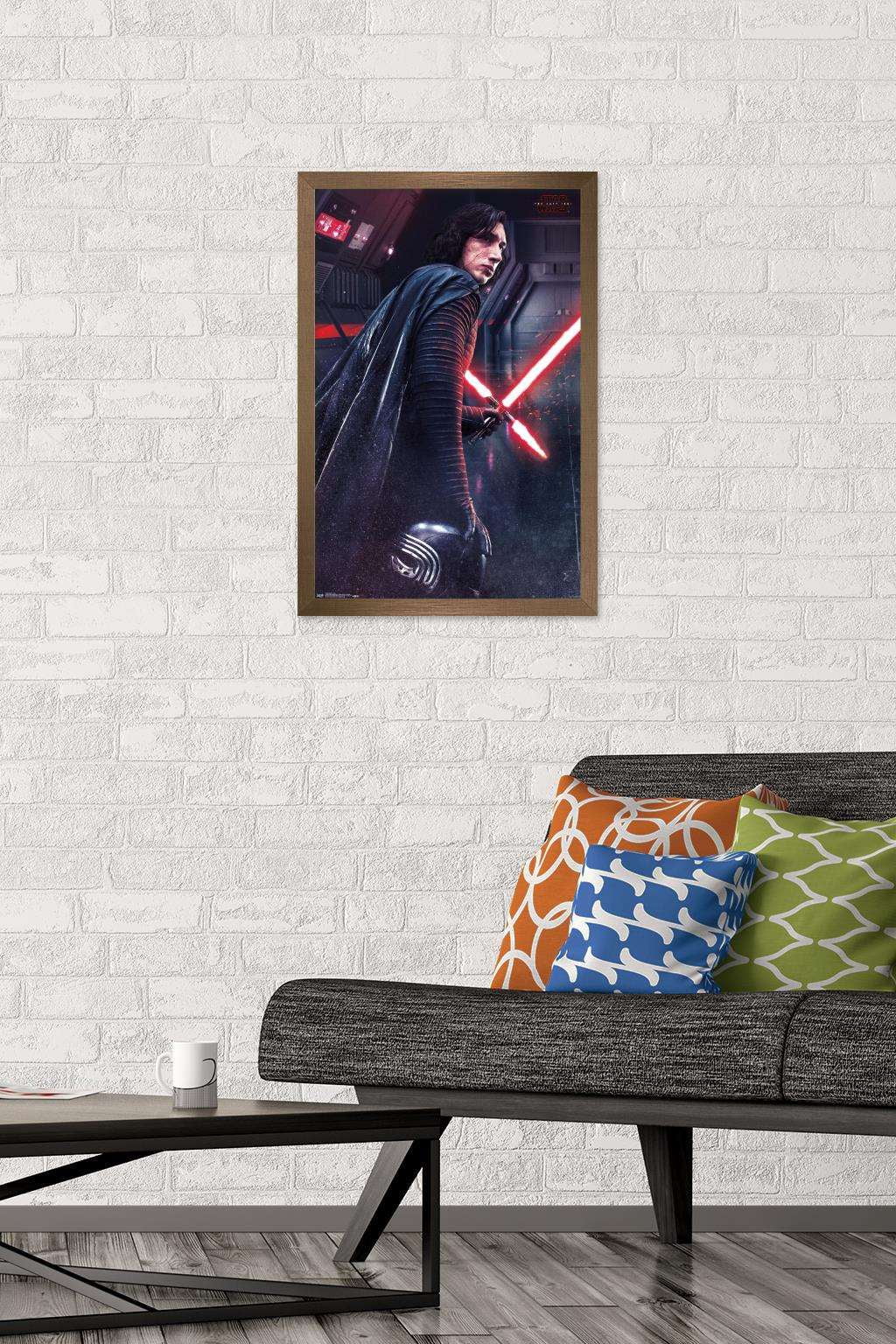 Star Wars: The Last Jedi - Kylo Wall Poster, 14.725" x 22.375", Framed