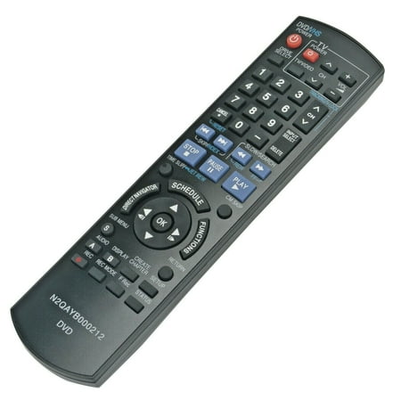New Remote Control N2QAYB000212 Replacement for Panasonic DVD Player DMR-EA38VK