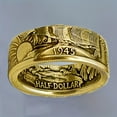 thumbnail image 6 of 1pc Vintage Men's Ring 19th Century Gothic Ring 1945 Vintage Rings Hip Hop Rings Fashion Jewelry for Men and Women for Everyday Parties Holidays Father's Day Gifts etc,Golden10, 6 of 7
