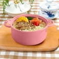 thumbnail image 3 of Kieccall Ramen Bowl Set Bamboo Fiber Microwave Safe Bowls for Home Kitchen Dining with 6-Piece 40.58 fl oz Set, 3 of 7